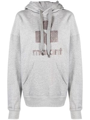 MARANT ÉTOILE Mansel logo-print hoodie - Black