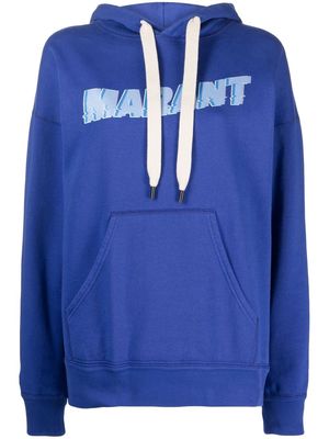 MARANT ÉTOILE Mansel logo-print hoodie - Blue