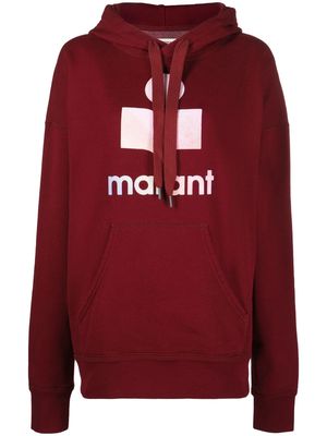 MARANT ÉTOILE Mansel logo-print hoodie - Red