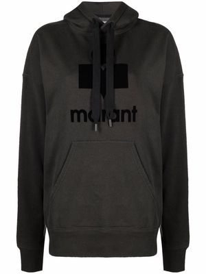 MARANT ÉTOILE Mansell logo-print hoodie - Black