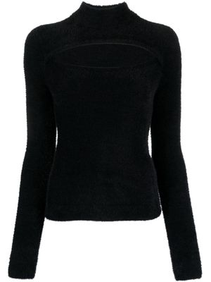 MARANT ÉTOILE Mayers faux-fur cut-out jumper - Black