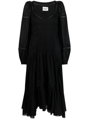 MARANT ÉTOILE mid-length flared dress - Black