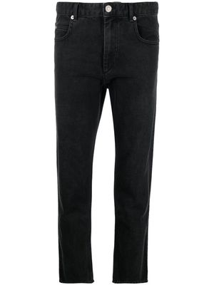 MARANT ÉTOILE mid-rise slim-fit trousers - Black