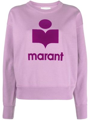 MARANT ÉTOILE Mobyli logo-embellished sweatshirt - Purple