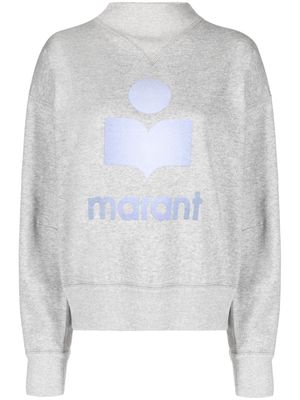 MARANT ÉTOILE Mobyli logo-print cotton sweatshirt - Grey