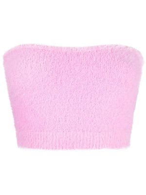 MARANT ÉTOILE Ollie cropped knitted top - Pink