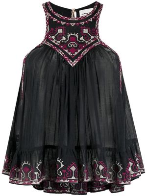 MARANT ÉTOILE Pavinia embroidered blouse - Black