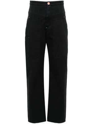 MARANT ÉTOILE Philna high-waisted straight-leg trousers - Black