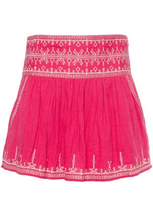 MARANT ÉTOILE Picadilia cotton mini skirt - Pink
