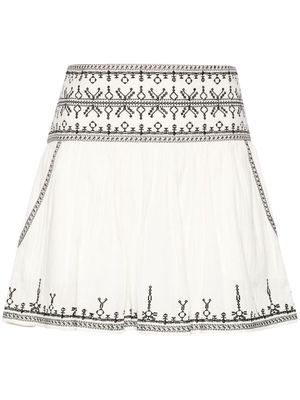 MARANT ÉTOILE Picadilia cotton skirt - Neutrals