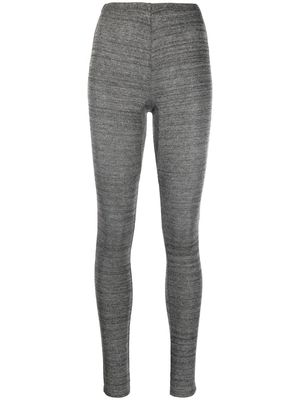 MARANT ÉTOILE ribbed-knit high-waist leggings - Grey