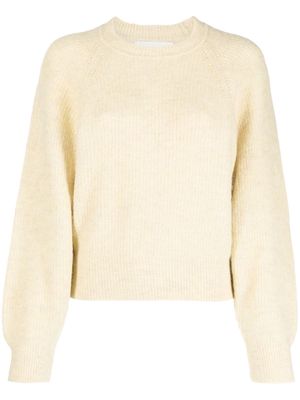 MARANT ÉTOILE ribbed-knit jumper - Yellow