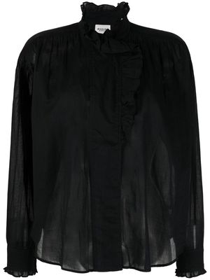 MARANT ÉTOILE ruffle-detail blouse - Black