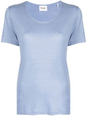MARANT ÉTOILE scoop neck T-shirt - Blue
