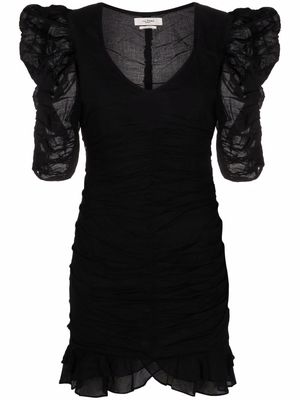 MARANT ÉTOILE Sireny puff-sleeve mini dress - Black