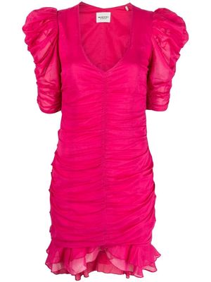 MARANT ÉTOILE Sireny puff-sleeve minidress - Pink