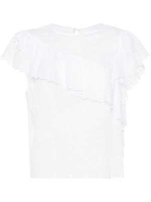 MARANT ÉTOILE Sorani broderie-anglaise blouse - White