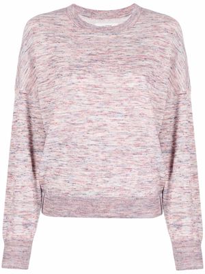 MARANT ÉTOILE space-dye knitted crew-neck jumper - Pink
