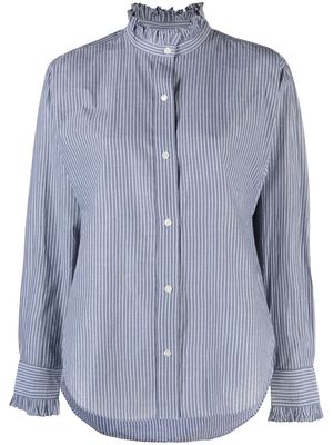 MARANT ÉTOILE striped button-up shirt - Blue