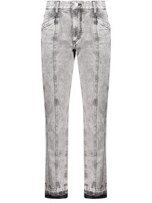 MARANT ÉTOILE Sulanoa cropped tapered-leg jeans - Grey