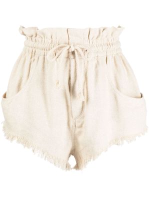 MARANT ÉTOILE Talapiz silk mini shorts - Neutrals