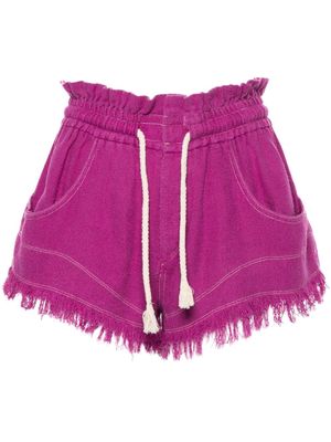 MARANT ÉTOILE Talapiz silk shorts - Purple