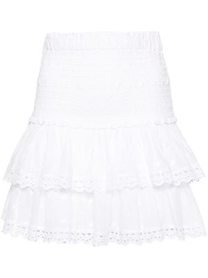MARANT ÉTOILE Tinaomi broderie-anglaise miniskirt - White