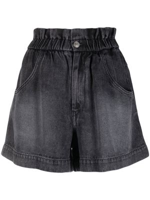 MARANT ÉTOILE Titea elasticated-waist denim shorts - Grey