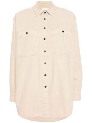 MARANT ÉTOILE Verane cotton shirt - Neutrals