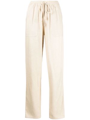 MARANT ÉTOILE Viamao wide-leg silk trousers - Neutrals