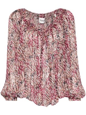 MARANT ÉTOILE Vutti off-shoulder blouse - Pink