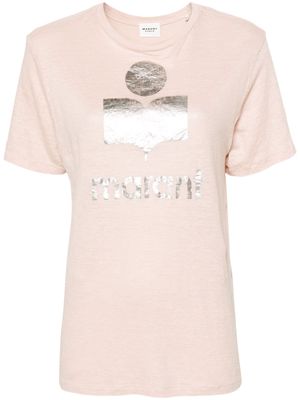 MARANT ÉTOILE Zewel linen T-shirt - Pink