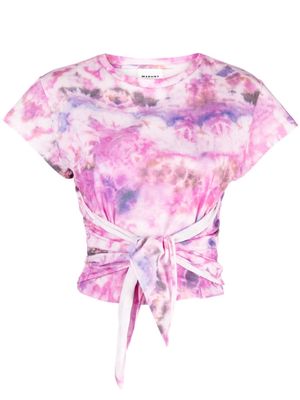 MARANT ÉTOILE Zodya tie-dye print T-shirt - Pink