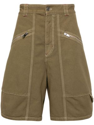 MARANT Feoni cotton bermuda shorts - Green