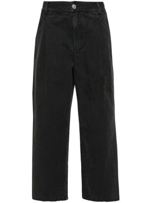 MARANT Fostin wide-leg cropped trousers - Black
