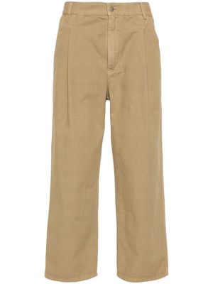 MARANT Fostin wide-leg cropped trousers - Neutrals