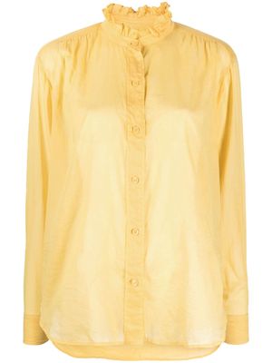 MARANT Gamble organic cotton shirt - Yellow