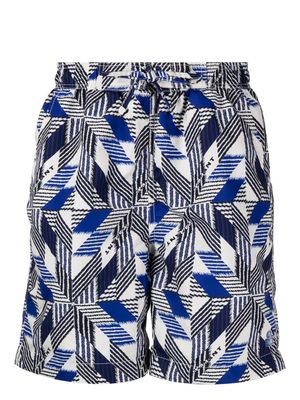 MARANT geometric print swim shorts - Neutrals