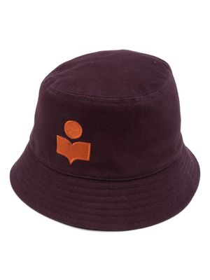 MARANT Haleyh logo-embroidered bucket hat - Purple