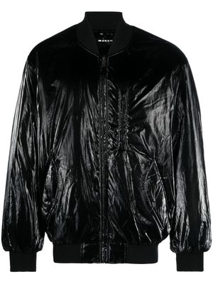 MARANT high shine-finish bomber jacket - Black