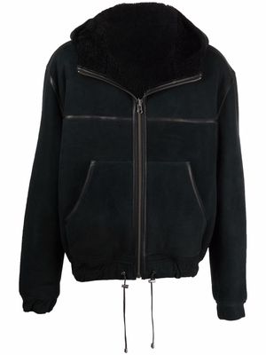 MARANT hooded shearling jacket - Black