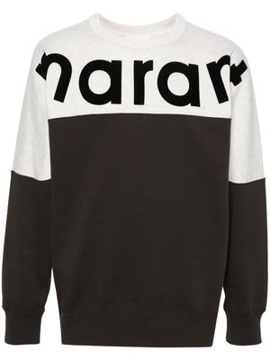 MARANT Howley logo-intarsia sweatshirt - Black