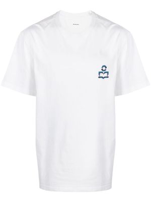 MARANT Hugo embroidered-logo T-shirt - White