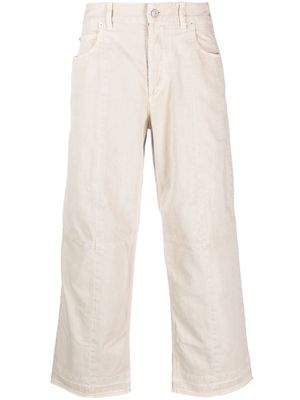 MARANT Javi cotton trousers - Neutrals