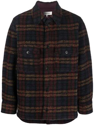 MARANT Kevront check-pattern shirt jacket - Black