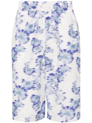 MARANT Layan floral-print shorts - Blue