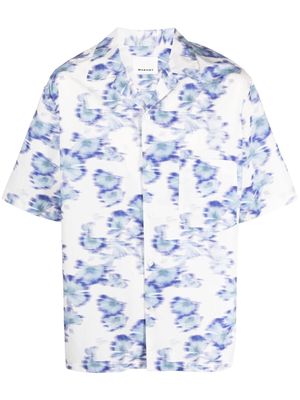 MARANT Lazlo floral-print shirt - Blue