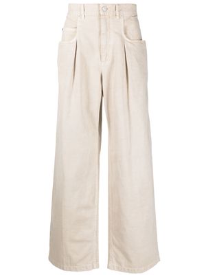 MARANT Lemony wide-leg jeans - Neutrals