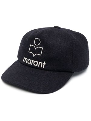 MARANT logo-embroidered cap - Blue