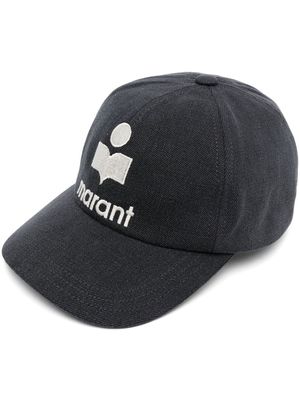 MARANT logo-embroidered cotton cap - Grey